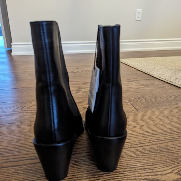 BRAND NEW ZARA BLACK LEATHER BOOTS SIZES 8 (39) - Picture 5 of 5